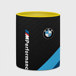 Кружка 3D BMW M PERFORMANCE, цвет: 3D-белый + желтый — фото 2