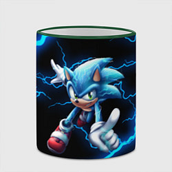 Кружка 3D SONIC, цвет: 3D-зеленый кант — фото 2