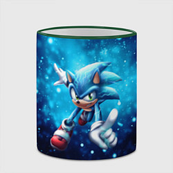 Кружка 3D SONIC, цвет: 3D-зеленый кант — фото 2