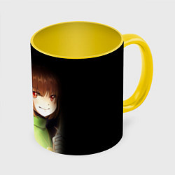 Кружка 3D UNDERTALE, цвет: 3D-белый + желтый
