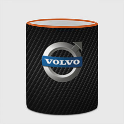 Кружка 3D VOLVO, цвет: 3D-оранжевый кант — фото 2