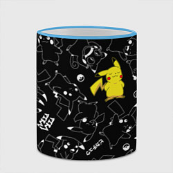 Кружка 3D ПИКАЧУ, цвет: 3D-небесно-голубой кант — фото 2