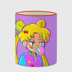 Кружка 3D SAILOR MOON, цвет: 3D-оранжевый кант — фото 2