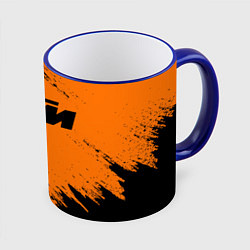 Кружка 3D KTM, цвет: 3D-синий кант