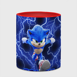 Кружка 3D SONIC, цвет: 3D-белый + красный — фото 2