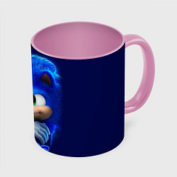 Кружка 3D SONIC, цвет: 3D-белый + розовый
