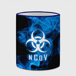Кружка 3D NCoV, цвет: 3D-синий кант — фото 2