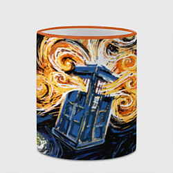 Кружка 3D Van Gogh Tardis, цвет: 3D-оранжевый кант — фото 2