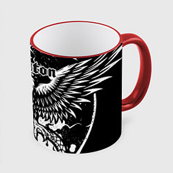 Кружка 3D SABATON, цвет: 3D-красный кант