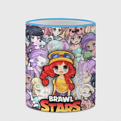 Кружка 3D BrawlStars Girls Oko, цвет: 3D-небесно-голубой кант — фото 2