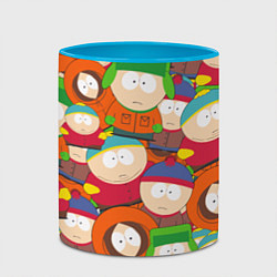 Кружка 3D ЮЖНЫЙ ПАРК, цвет: 3D-белый + небесно-голубой — фото 2