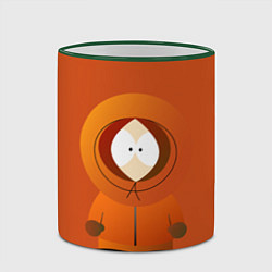 Кружка 3D ЮЖНЫЙ ПАРК, цвет: 3D-зеленый кант — фото 2