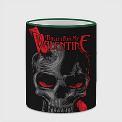 Кружка 3D Bullet For My Valentine, цвет: 3D-зеленый кант — фото 2