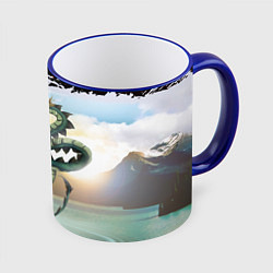 Кружка цветная Дракон