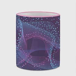 Кружка 3D Абстрактный узор, цвет: 3D-розовый кант — фото 2