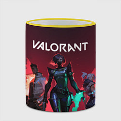 Кружка 3D Valorant, цвет: 3D-желтый кант — фото 2