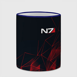 Кружка 3D MASS EFFECT N7, цвет: 3D-синий кант — фото 2