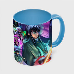 Кружка цветная KIMETSU NO YAIBA