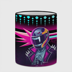 Кружка 3D НЕОНОВЫЙ ГОНЩИК, цвет: 3D-черный кант — фото 2