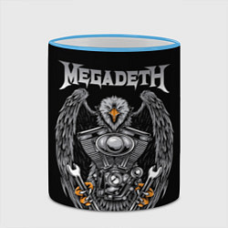 Кружка 3D Megadeth, цвет: 3D-небесно-голубой кант — фото 2