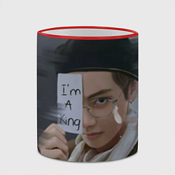 Кружка 3D BTS, цвет: 3D-красный кант — фото 2