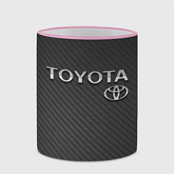 Кружка 3D Toyota Carbon, цвет: 3D-розовый кант — фото 2