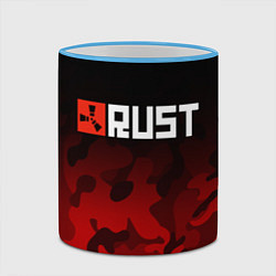 Кружка 3D RUST, цвет: 3D-небесно-голубой кант — фото 2