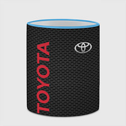Кружка 3D TOYOTA, цвет: 3D-небесно-голубой кант — фото 2