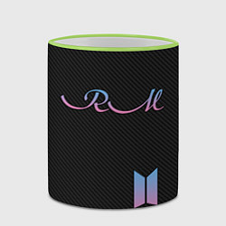 Кружка 3D BTS RM, цвет: 3D-светло-зеленый кант — фото 2