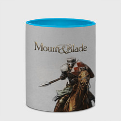 Кружка 3D Mount and Blade, цвет: 3D-белый + небесно-голубой — фото 2