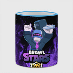 Кружка 3D Brawl Stars DJ Frank, цвет: 3D-небесно-голубой кант — фото 2