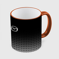 Кружка 3D Mazda, цвет: 3D-оранжевый кант