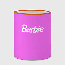 Кружка 3D Barbie, цвет: 3D-оранжевый кант — фото 2
