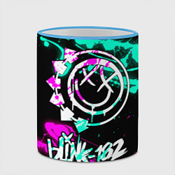 Кружка 3D Blink-182 6, цвет: 3D-небесно-голубой кант — фото 2