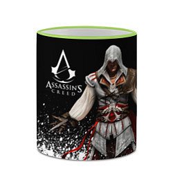 Кружка 3D Assassin’s Creed 04, цвет: 3D-светло-зеленый кант — фото 2