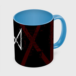 Кружка 3D WATCH DOGS LEGION, цвет: 3D-белый + небесно-голубой