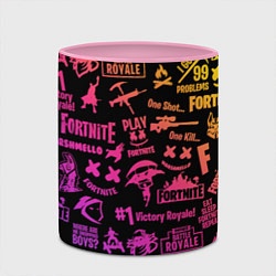 Кружка 3D FORTNITE PARTY EVENT, цвет: 3D-белый + розовый — фото 2