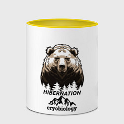 Кружка 3D Hibernation, цвет: 3D-белый + желтый — фото 2
