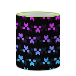 Кружка 3D MINECRAFT CREEPER NEON, цвет: 3D-светло-зеленый кант — фото 2