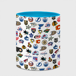 Кружка 3D NHL PATTERN Z, цвет: 3D-белый + небесно-голубой — фото 2