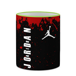 Кружка 3D MICHAEL JORDAN AIR, цвет: 3D-светло-зеленый кант — фото 2