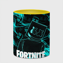 Кружка 3D Fortnite Marshmello, цвет: 3D-белый + желтый — фото 2