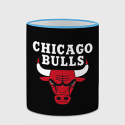 Кружка 3D CHICAGO BULLS, цвет: 3D-небесно-голубой кант — фото 2
