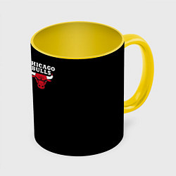 Кружка 3D CHICAGO BULLS, цвет: 3D-белый + желтый
