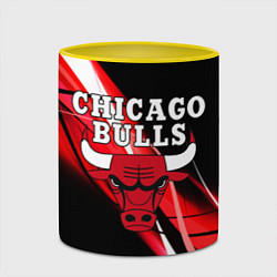 Кружка 3D CHICAGO BULLS, цвет: 3D-белый + желтый — фото 2