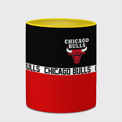 Кружка 3D CHICAGO BULLS, цвет: 3D-белый + желтый — фото 2