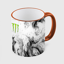 Кружка 3D MONSTER ENERGY, цвет: 3D-оранжевый кант