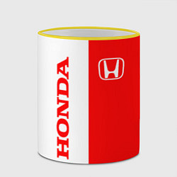 Кружка 3D HONDA, цвет: 3D-желтый кант — фото 2