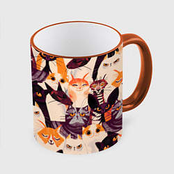 Кружка цветная КОТИКИ