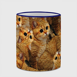 Кружка 3D КОТЯТУШКИ, цвет: 3D-синий кант — фото 2